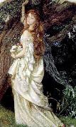 Arthur Hughes Ophelia oil painting